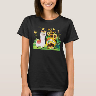 Camiseta Sunflowers Cute Gnome Floral Llama Granja Fam