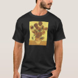 Camiseta Sunflowers de Van Gogh<br><div class="desc">Vida: Vase con quince girasoles pintando por Vincent van Gogh El expresionismo no es simplemente una forma de ver las cosas: también es una forma de hacerlas, de pintarlas. Un expresionista no pinta "plano" y en tonos puros, rompe sus tonos y los aplica con un pincel liberal. Es realmente sorprendente...</div>