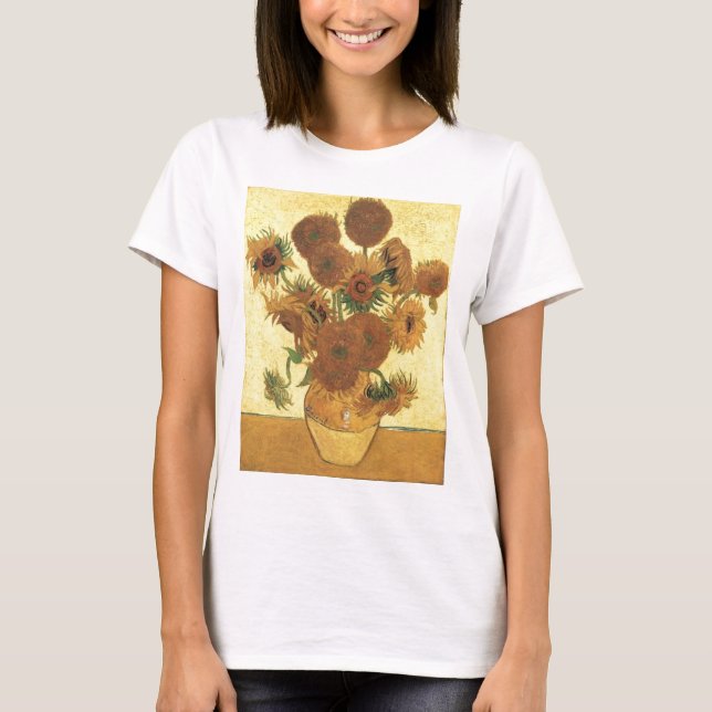 Camiseta Sunflowers de Van Gogh (Anverso)