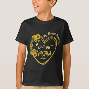 Camiseta Sunflowers Heart Happy Mi Gente Favorita Me Llama