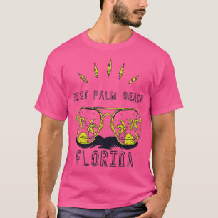 Camiseta Sunglass Florida West Palm Beach Palm Tree Beach