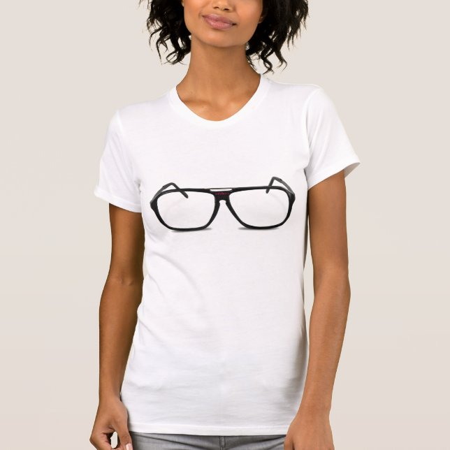 Camiseta Sunglass retros (blanco de la camiseta) (Anverso)