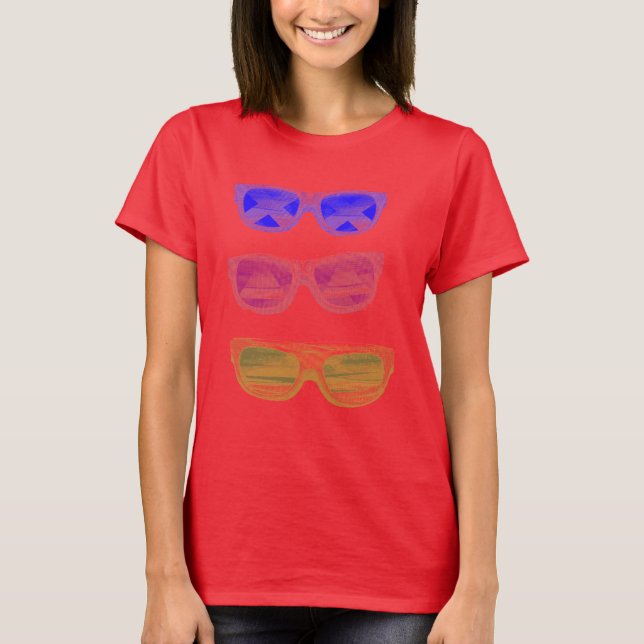 Camiseta Sunglasses for girls (Anverso)