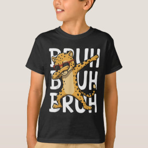 Camiseta Sungles Cheetah Lover Dabbing Cheetah Bruh Wild An