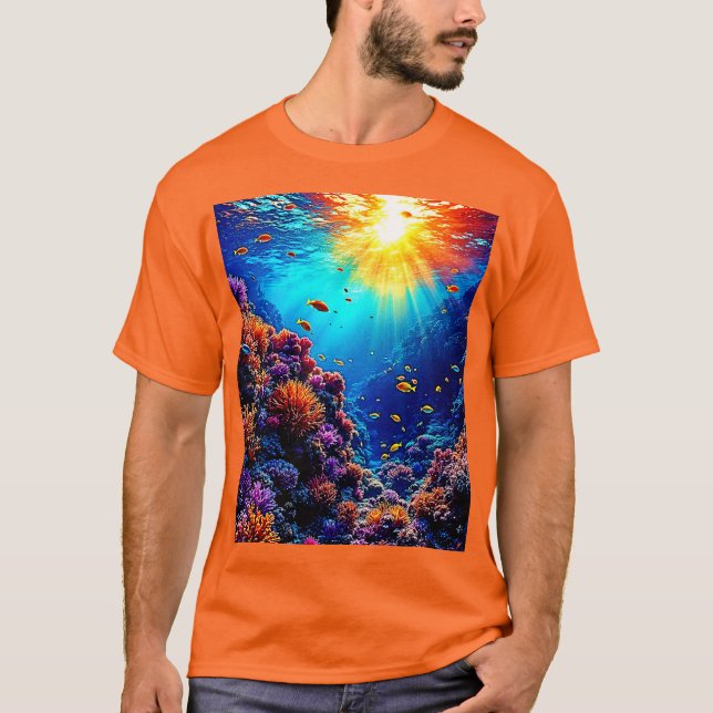 Camiseta Sunlit Coral Reef Wonderland (Anverso)