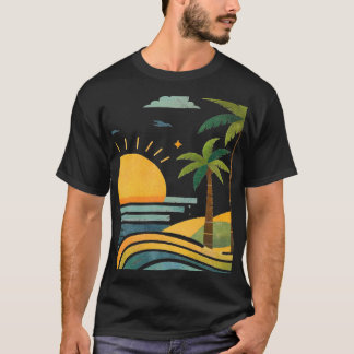 Camiseta Sunlit Palm Escape