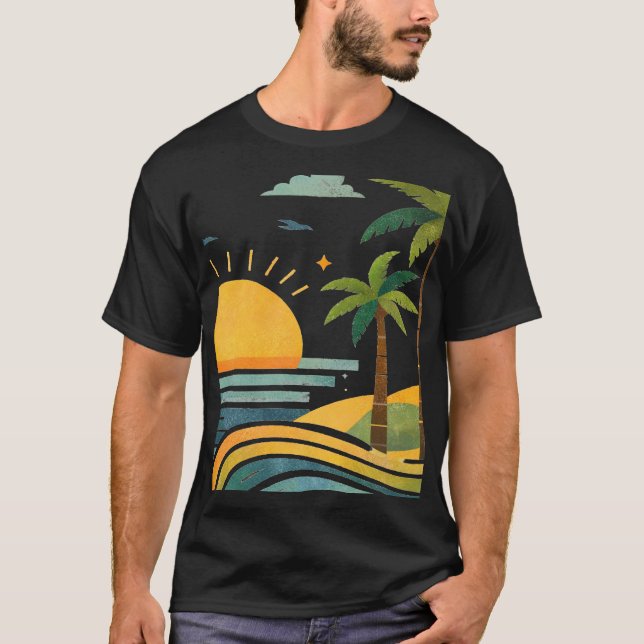 Camiseta Sunlit Palm Escape (Anverso)