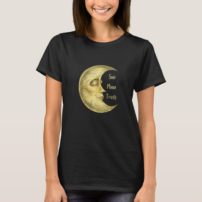 Camiseta SunMoon Y La Verdad Encontrando Luz En Las Oscuras (Anverso)
