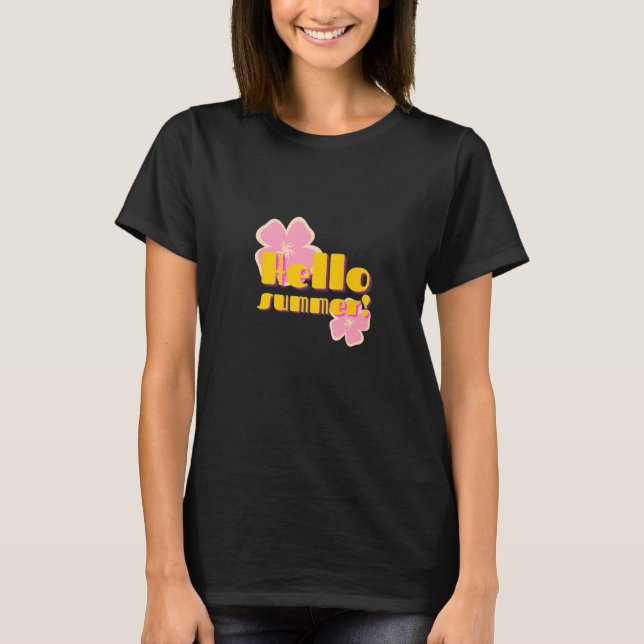 Camiseta Sunny Beach Vacation Ice Cream Popsicle Hello Summ (Anverso)