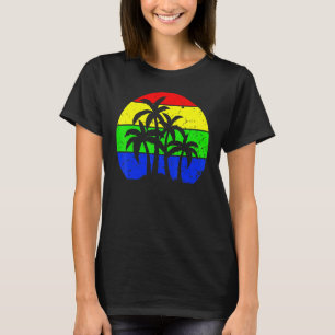 Camiseta Sunny Coconut Palm Vacation Sol tropical Summ