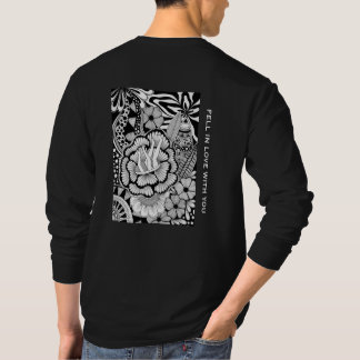 Camiseta Sunny day - Black and White Surreal Botanical Art 