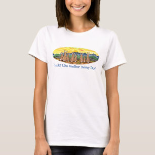 Camiseta Sunny Day Morning Sunrise Conejo Conejo Familiar A