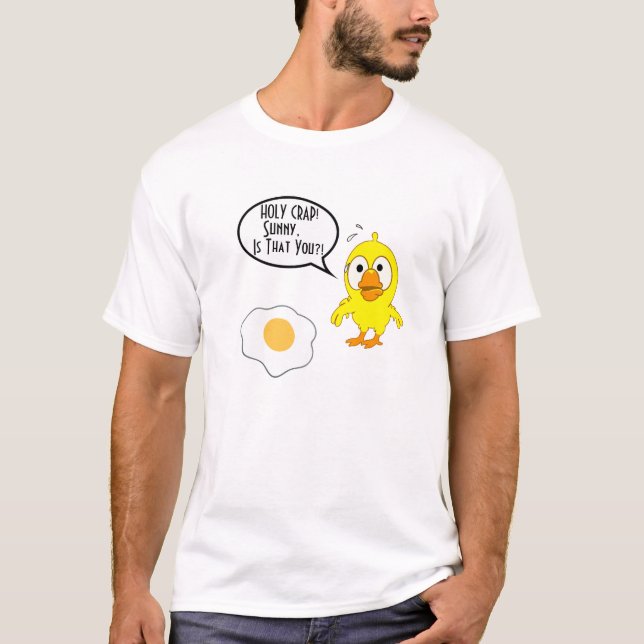 Camiseta Sunny... ¿eres tú? Amantes divertidos del huevo de (Anverso)