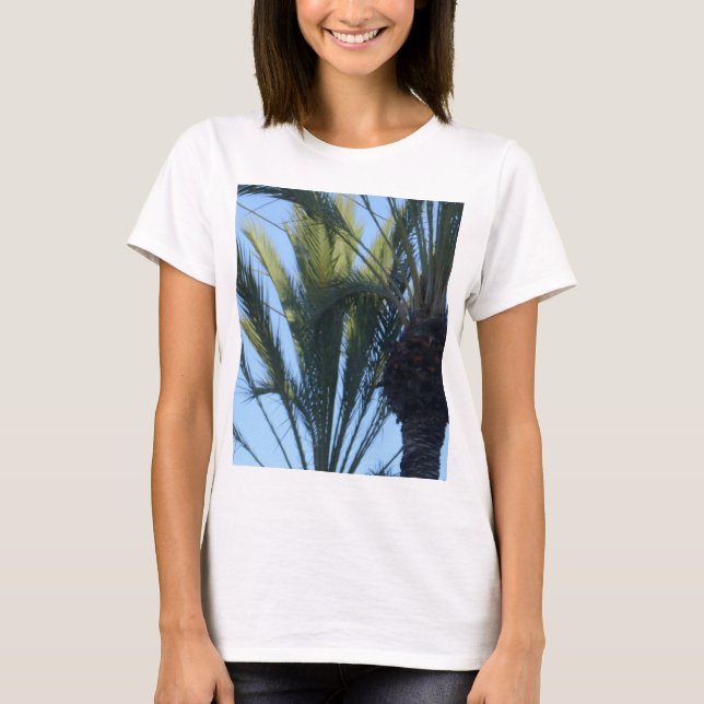 Camiseta Sunny Palm Trees California Vacation (Anverso)