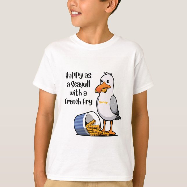 Camiseta Sunny Seagull Fries Wildwood (Anverso)
