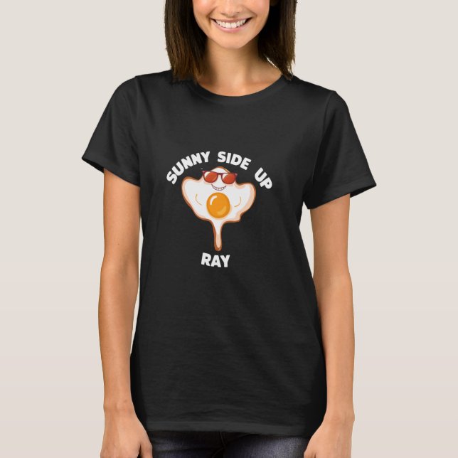 Camiseta Sunny Side Up Cute Egg Funny Breakfast Pun (Anverso)