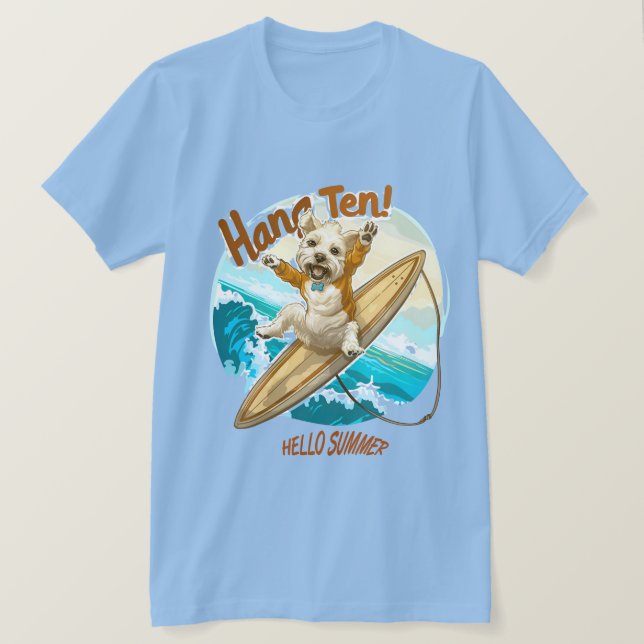 Camiseta Sunny Skater Pup (Anverso del diseño)