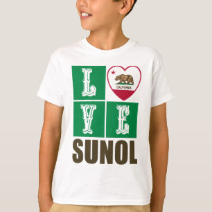 Camiseta Sunol del corazón de la bandera de la República de