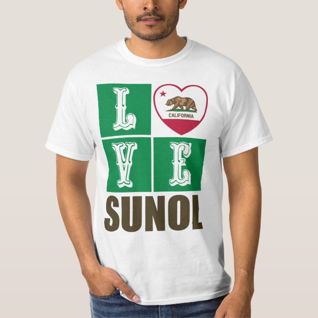 Camiseta Sunol del corazón de la bandera de la República de (Anverso)