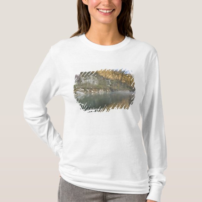 Camiseta Sunrise at Roark Bluff, Steel Creek access, (Anverso)