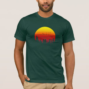 Camiseta Sunrise, Camping, Wilderness y Sunset Lovers