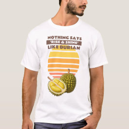 Camiseta Sunrise & Durian: ¡Un olor a despertar el mundo!