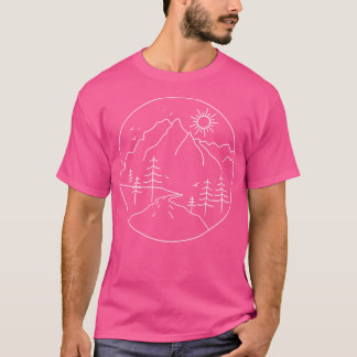Camiseta Sunrise Mountain Nature Camping Camping al aire li
