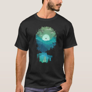 Camiseta Sunrise Music Record Álbum álbum Moonlight Nature
