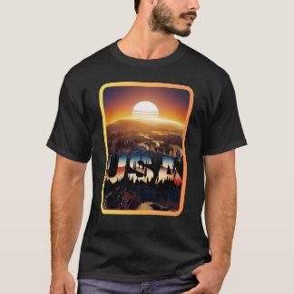 Camiseta Sunrise Over USA: Un horizonte de sueños