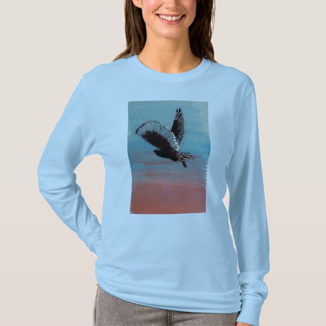 Camiseta Sunrise Owl Art (Anverso)