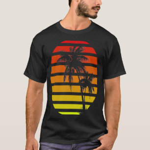Camiseta Sunrise Summer Palm Feeling Beach Design