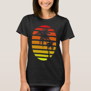 Camiseta Sunrise Summer Palm Feeling Beach Design