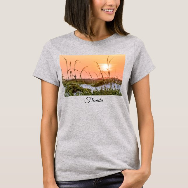 Camiseta Sunrise T-Shirt en el mar de Florida (Anverso)