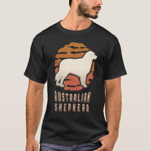 Camiseta Suns clásicos de perro del Pastor Australiano Vint