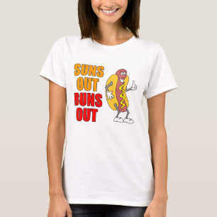 Camiseta Suns Out Buns Out Funny Hot Dog