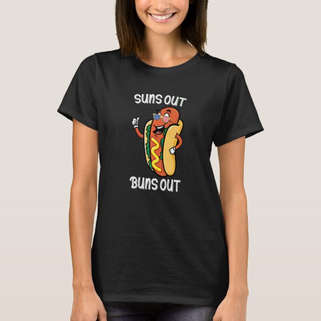 Camiseta Suns Out Buns Out Hot Dog (Anverso)