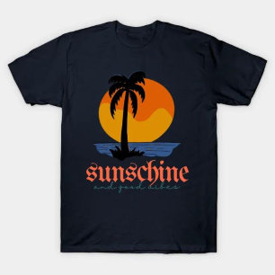 Camiseta sunschine y buenas vibraciones - Vibes de verano