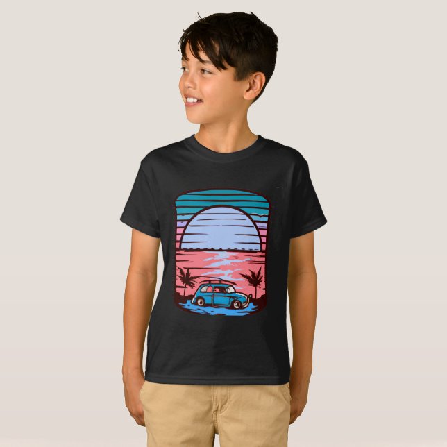 Camiseta Sunset Beach (Anverso completo)