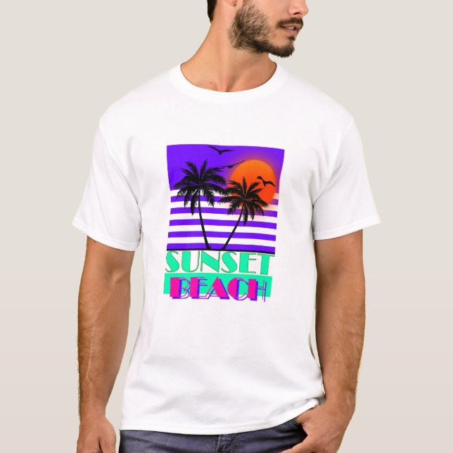 Camiseta Sunset Beach 80 (Anverso)