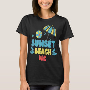 Camiseta Sunset Beach NC Summertime Vacationball