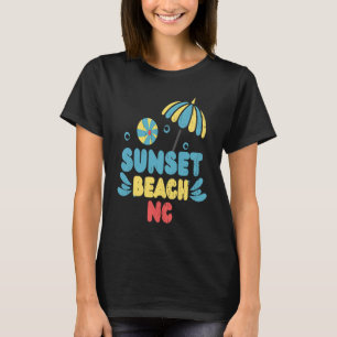 Camiseta Sunset Beach NC Summertime Vacationball