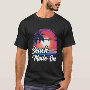 Camiseta Sunset Beach Palm Tree Modo De Verano En La Vacaci