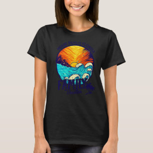Camiseta Sunset Beach Retro Miami Beach Florida Family Vaca