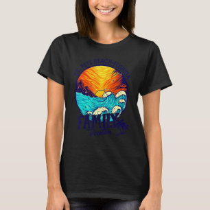 Camiseta Sunset Beach Retro St Pete Beach Florida Familia V