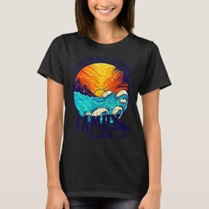 Camiseta Sunset Beach Retro Vero Beach Vacaciones Familiare