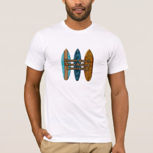 Camiseta Sunset Beach Surfboards Hawái Wave Riders