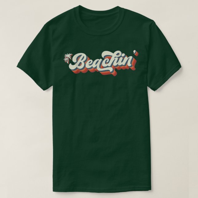 Camiseta Sunset Beach Vacation Palm Tree Sand and Sun Beach (Diseño del anverso)