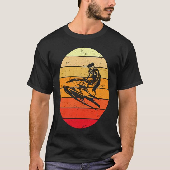 Camiseta Sunset Beach Vintage Jet Ski (Anverso)
