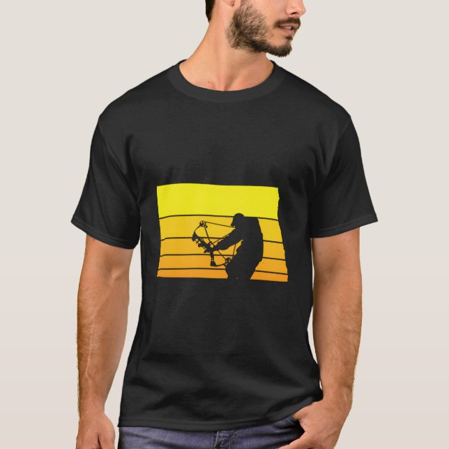 Camiseta Sunset Bowhunter North Dakota (Anverso)