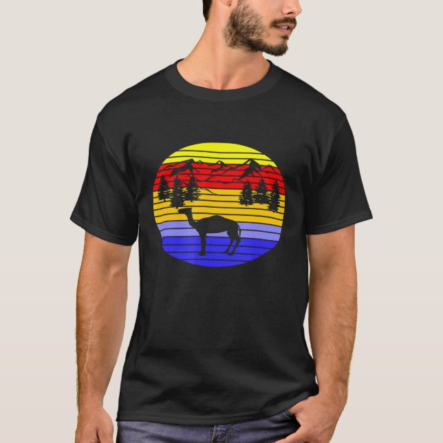 Camiseta Sunset Camel Animal (Anverso)
